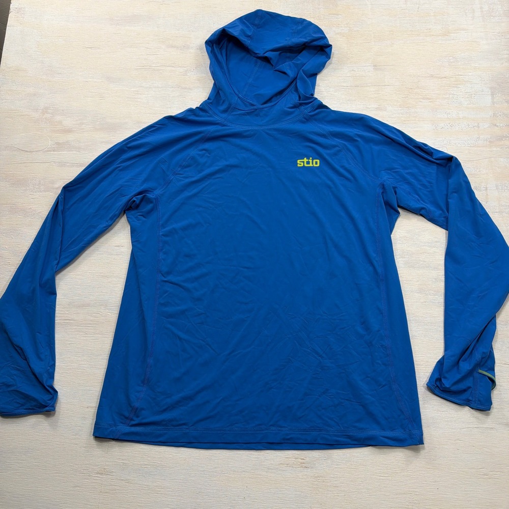 Stio Shirt Hoodie Hylas Sun Hoody Performance Blue Mens XL